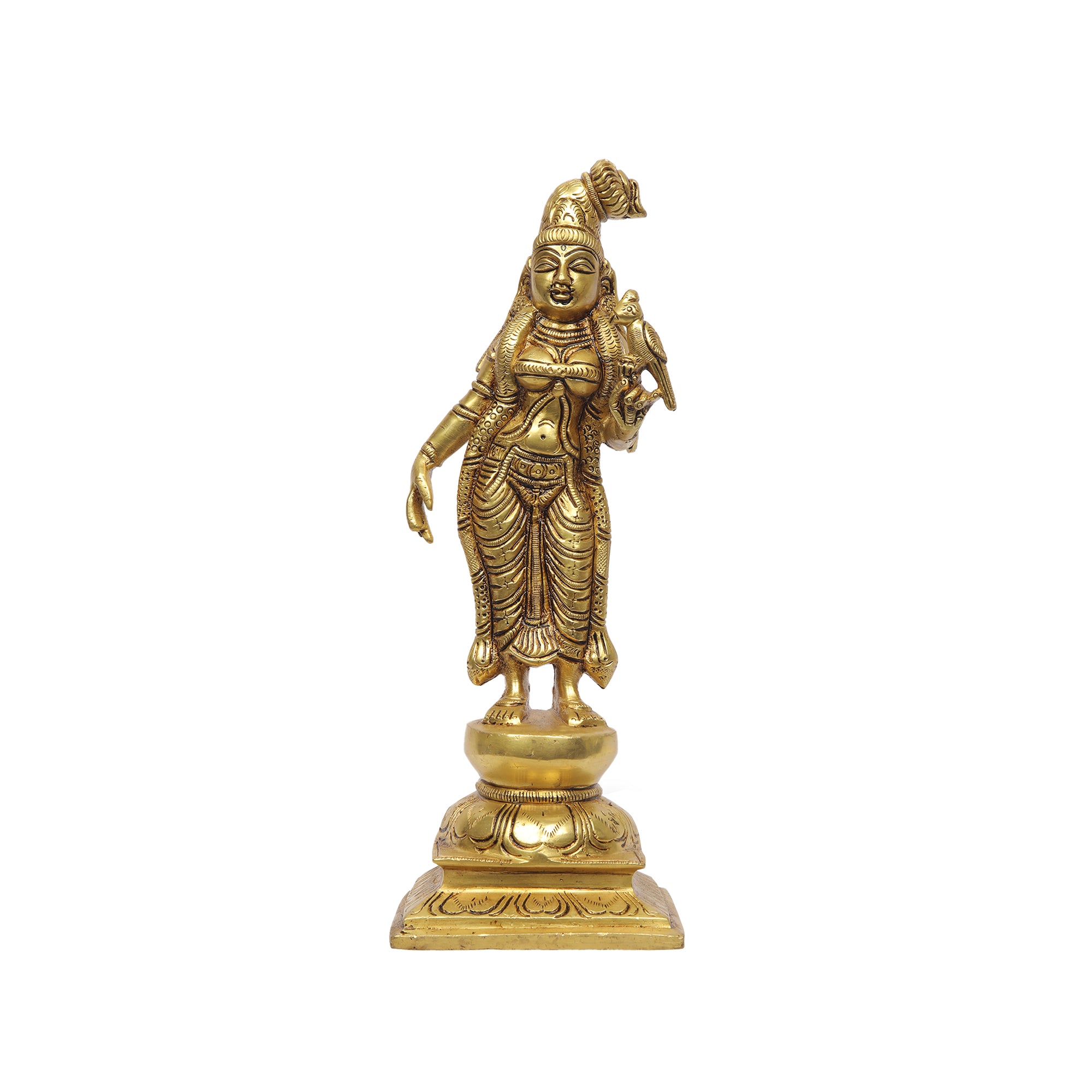 Pure Brass Devi Andal Idol for Pooja