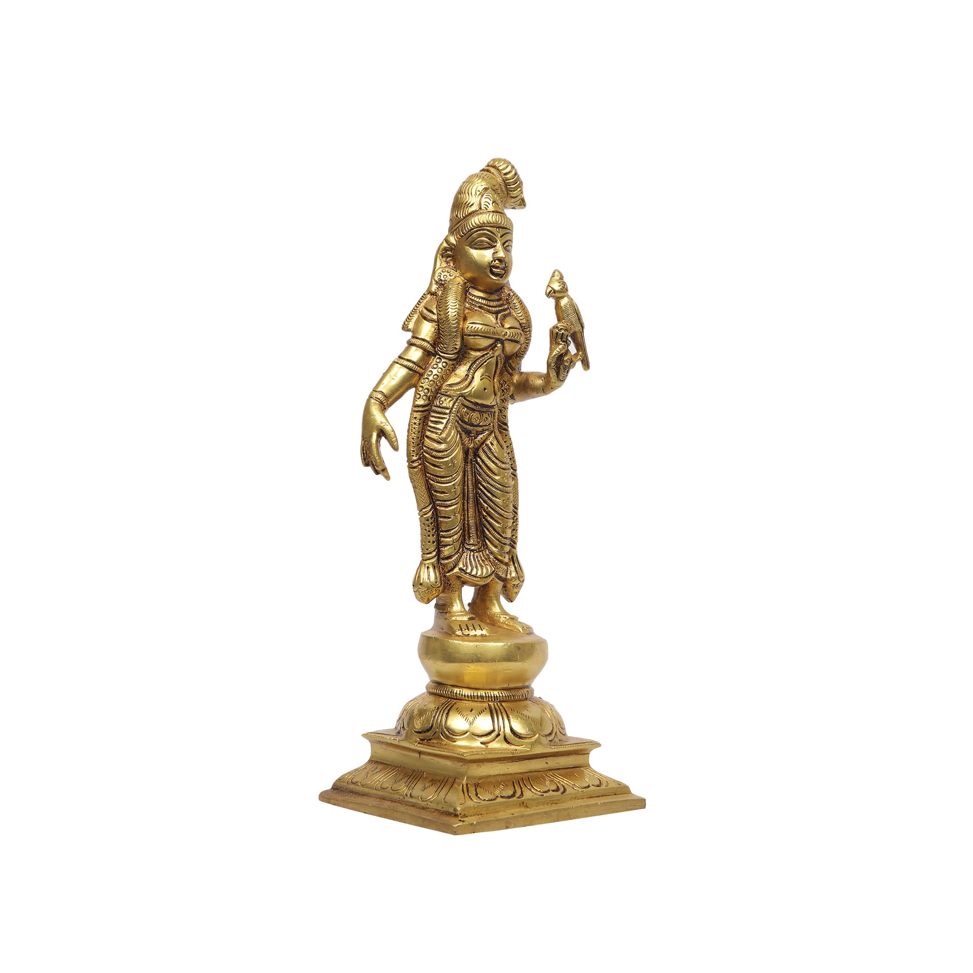 Pure Brass Devi Andal Idol for Pooja