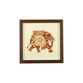 Elephant Wooden Carving Frame