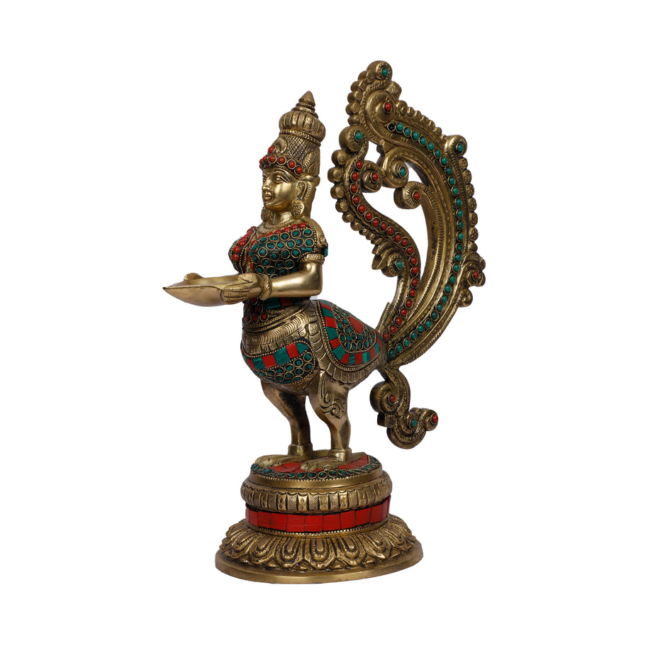 Brass  Lady Diya