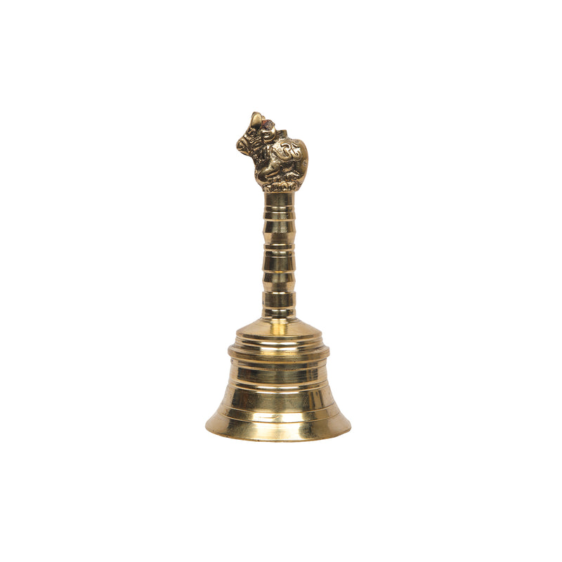 Brass Pooja Bell with Nandi