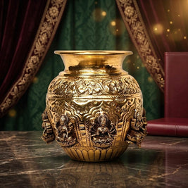 Premium Brass Ashtalakshmi Kalasa