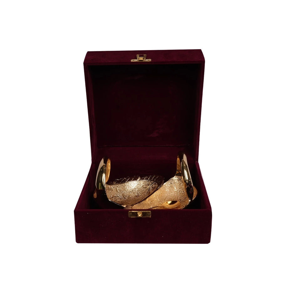 Decorative Gold-Plated Duck Bowl