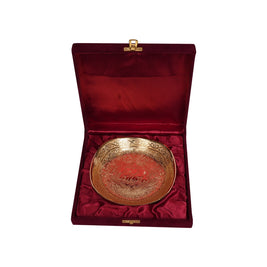 Gold Plated Brass Bowl