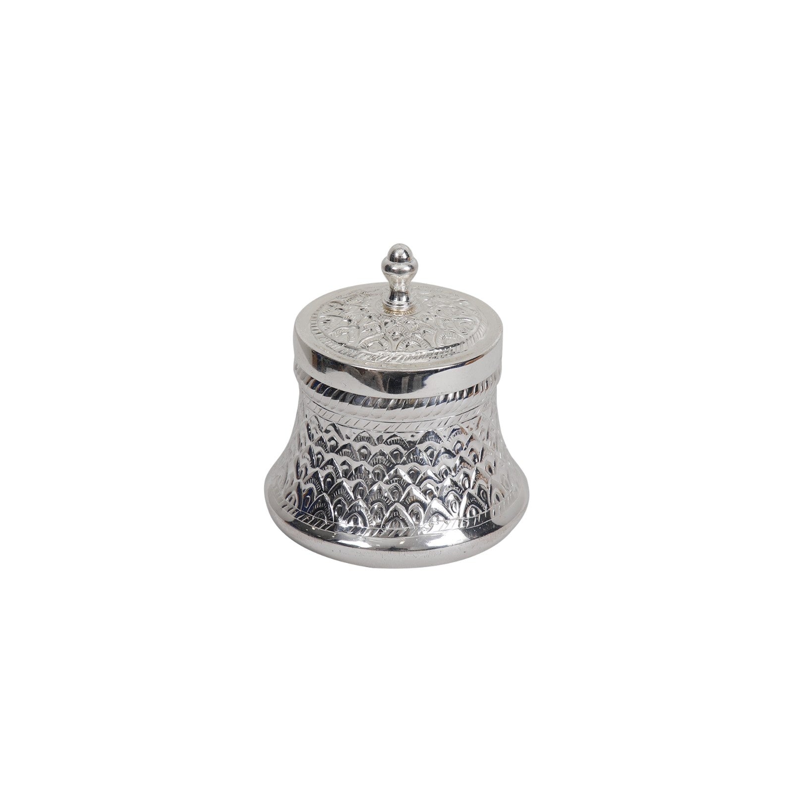 Brass Silver Plated Decorative Storage Box