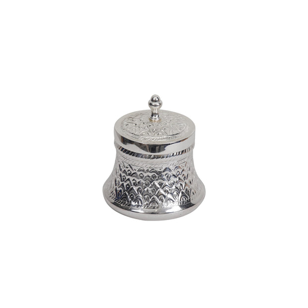 Brass Silver Plated Decorative Storage Box