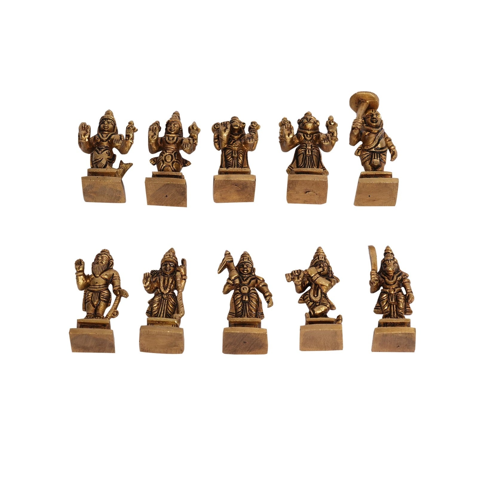 Brass Dasavathram Set