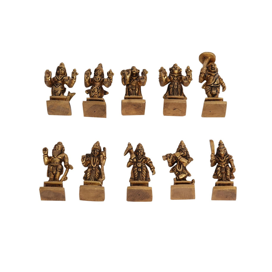 Brass Dasavathram Set