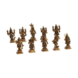 Brass Dasavathram Set