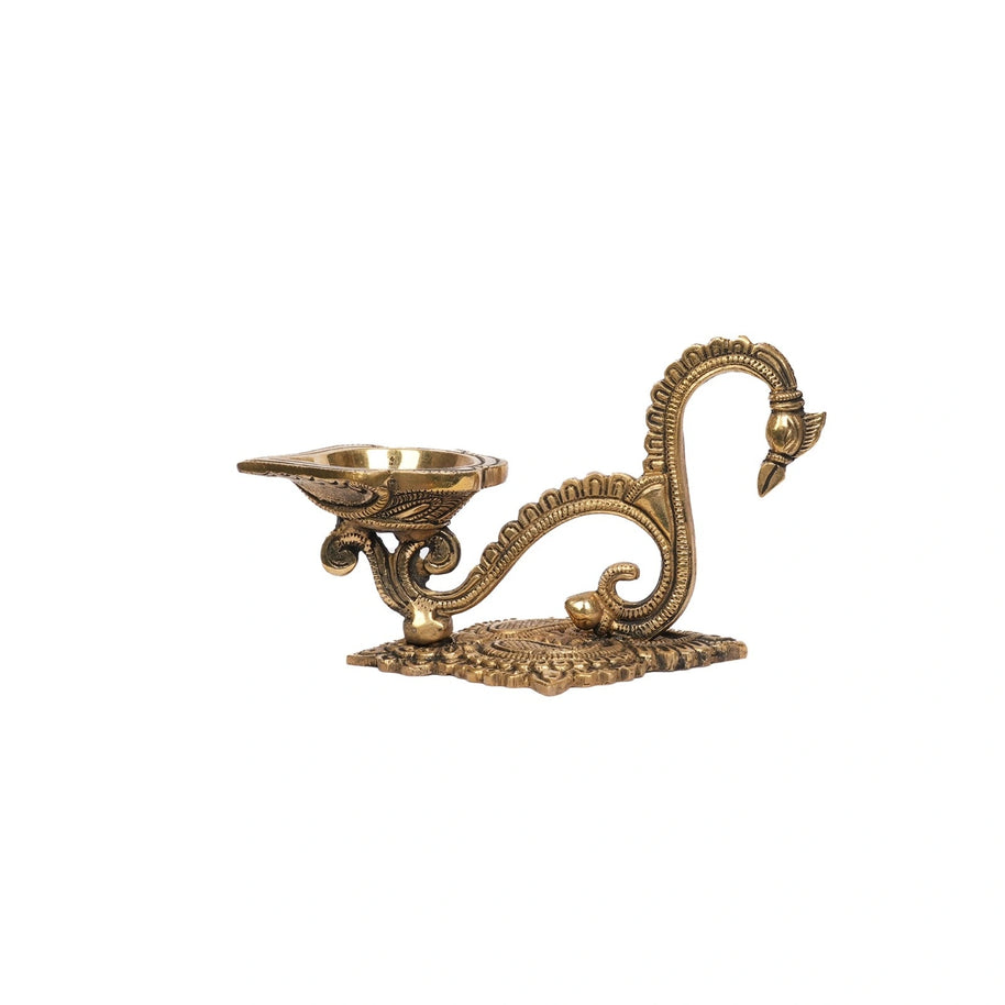 Brass Deepak with Handle