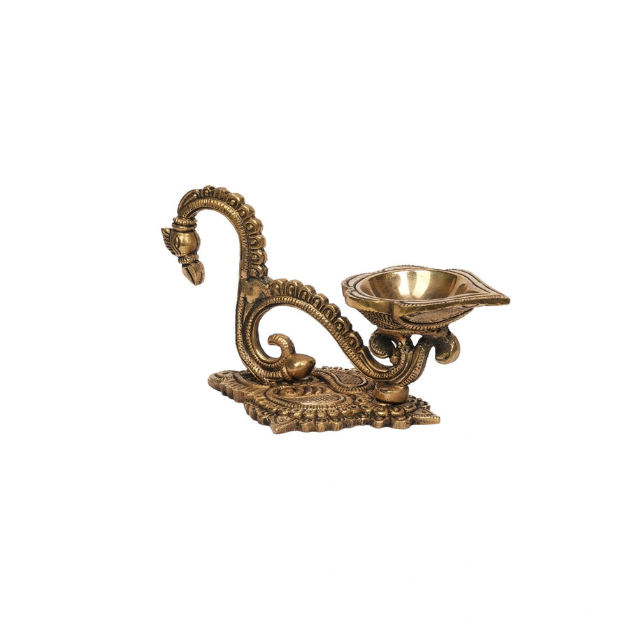 Brass Deepak with Handle