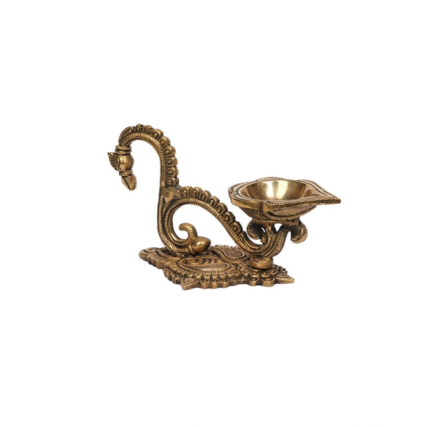 Brass Deepak with Handle