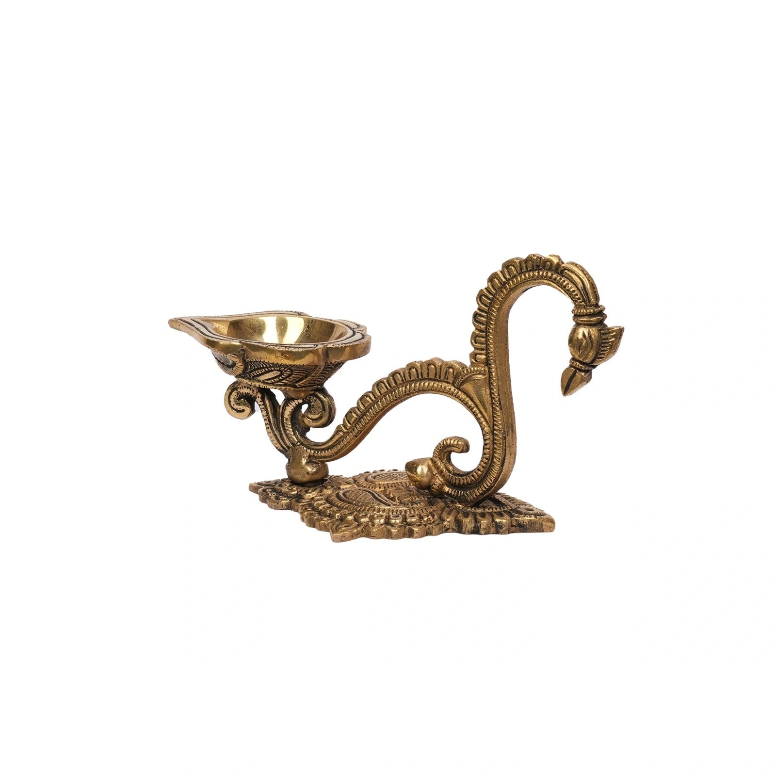 Brass Deepak with Handle