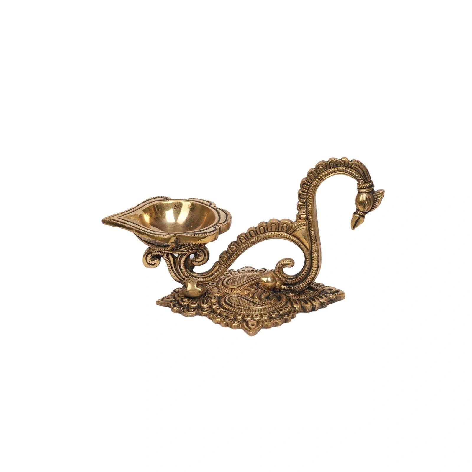 Brass Deepak with Handle
