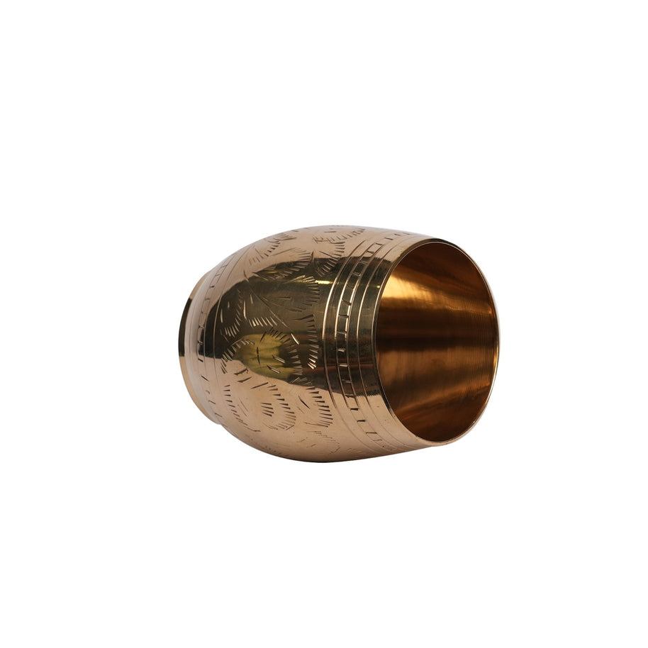 Royal Gold Brass Drinking Glass