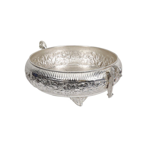 Brass Peacock Handi Urli