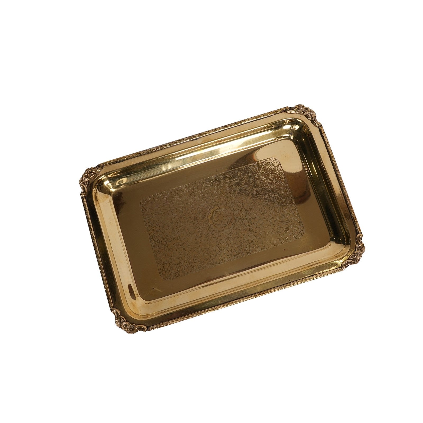 Brass Plate With Carving