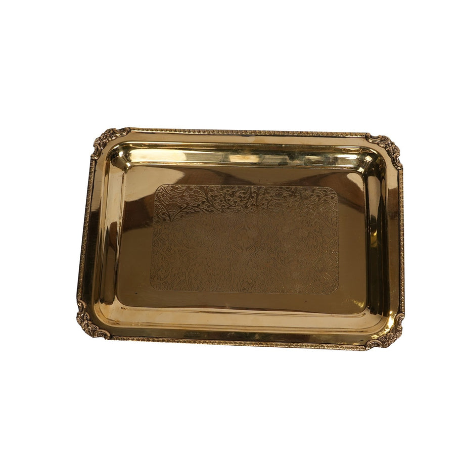 Brass Plate With Carving