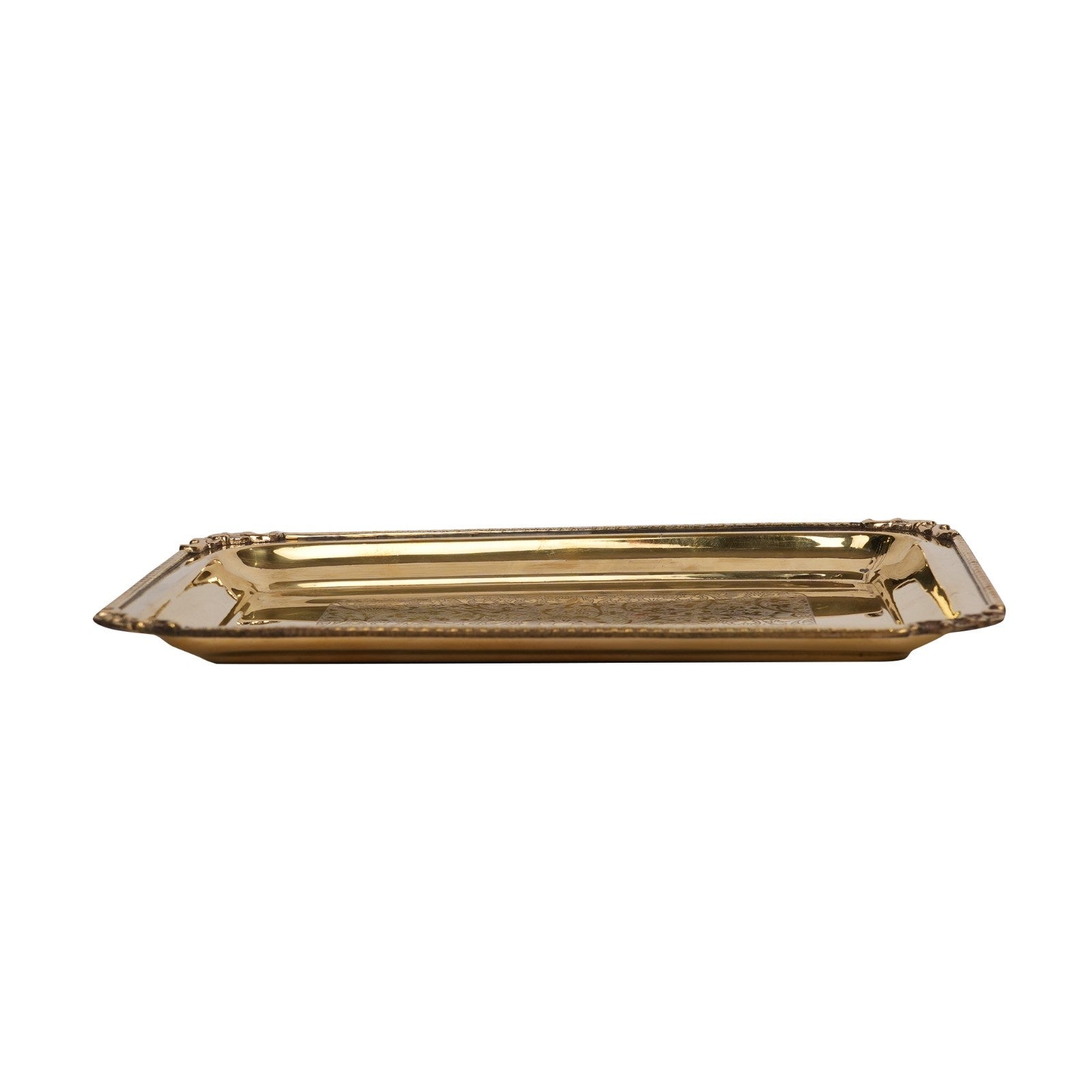 Brass Plate With Carving