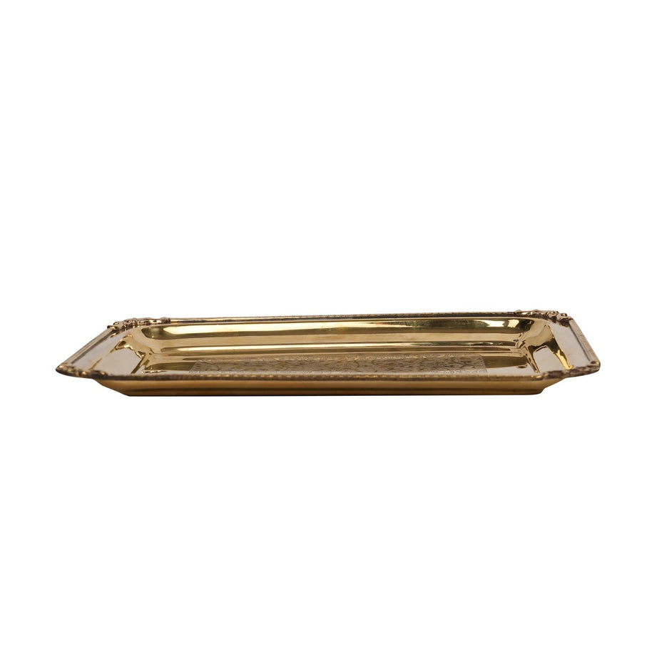 Brass Plate With Carving