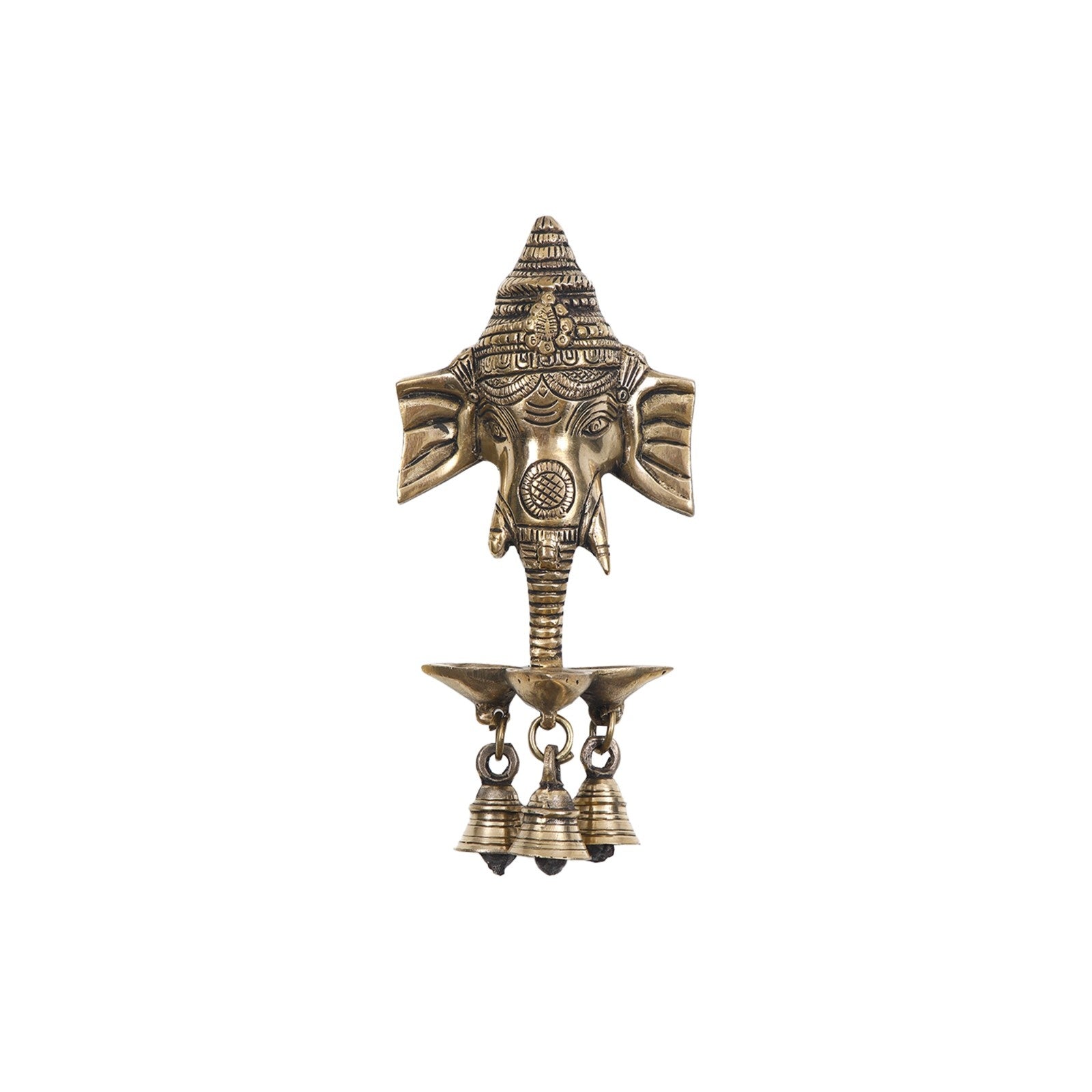 Brass Wall Hanging Ganesha Mask