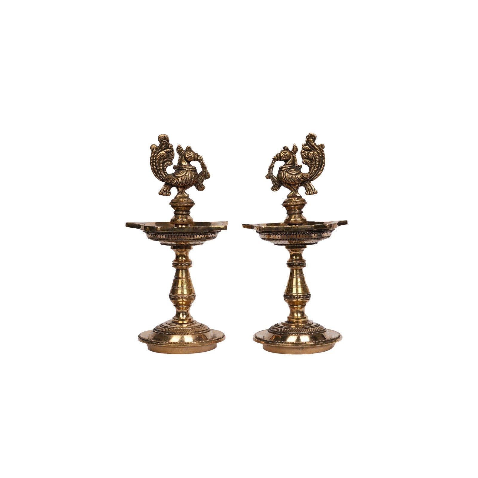 Brass Bird Lamp set of 2