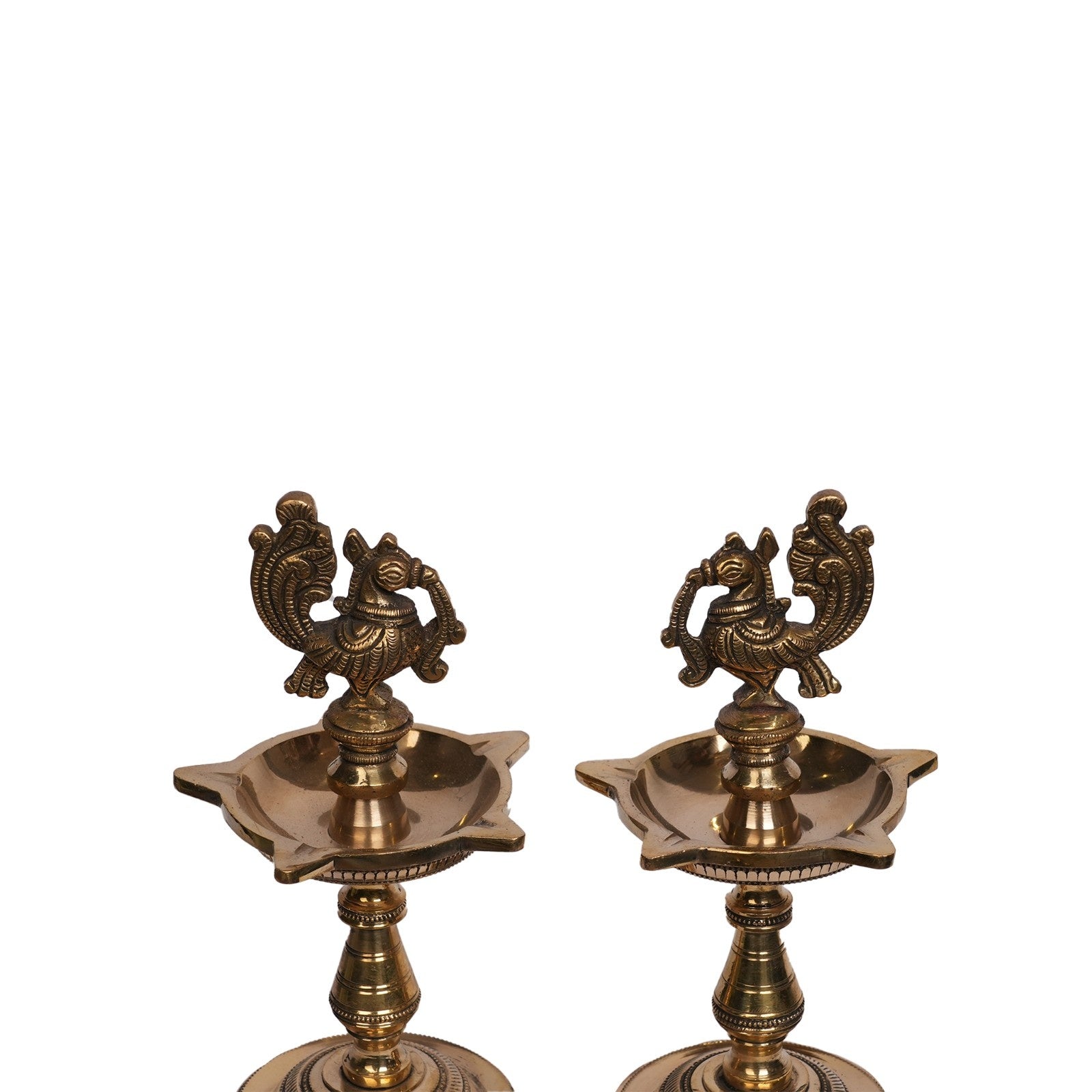 Brass Bird Lamp set of 2