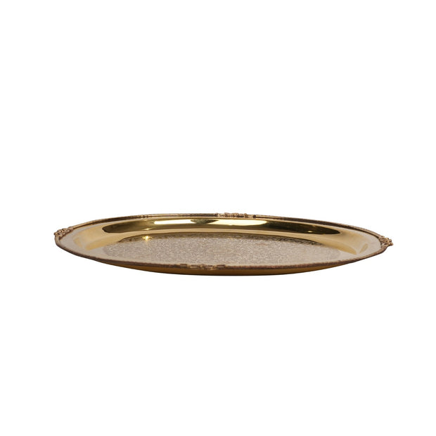 Handcrafted Brass Oval Tray