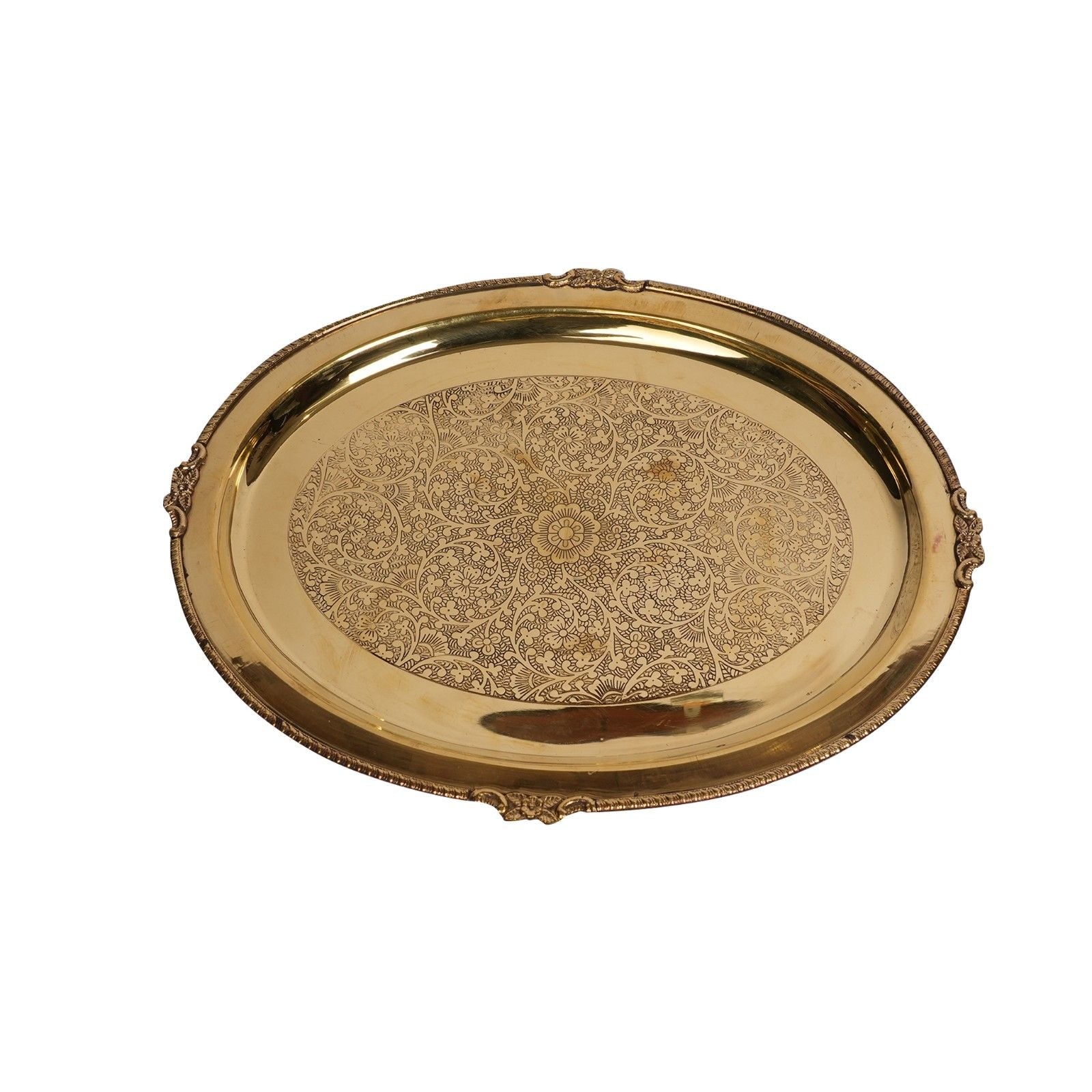 Handcrafted Brass Oval Tray