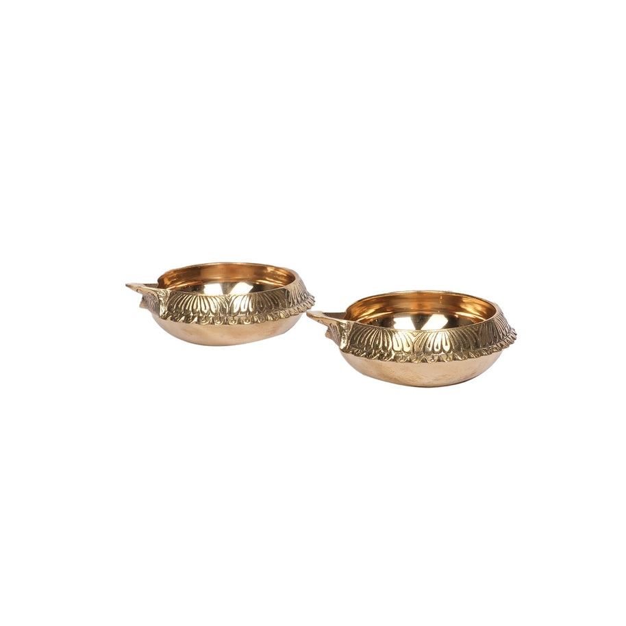 Brass Kubera Deepa – Set of 2