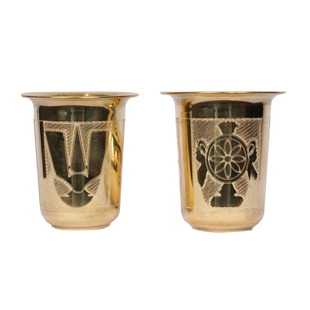 Brass Shank Chakra Pair – 3" Height