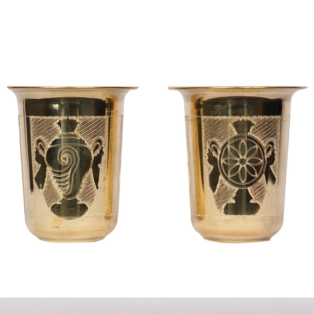 Brass Shank Chakra Pair – 3" Height