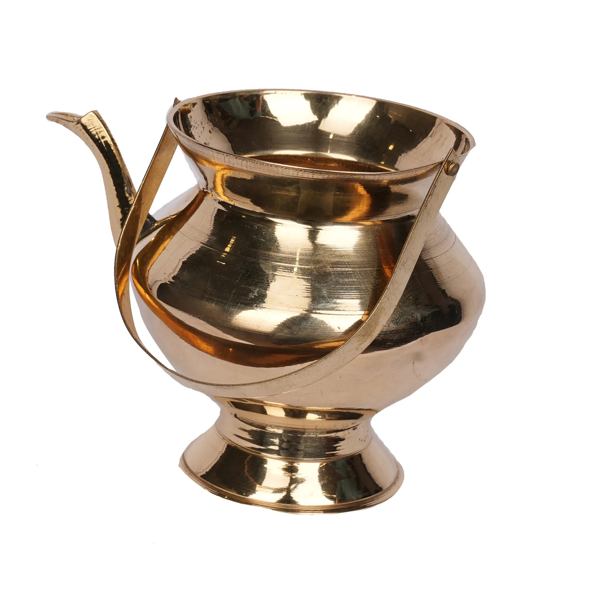 Handcrafted Brass Kamandalu with Handle – 4