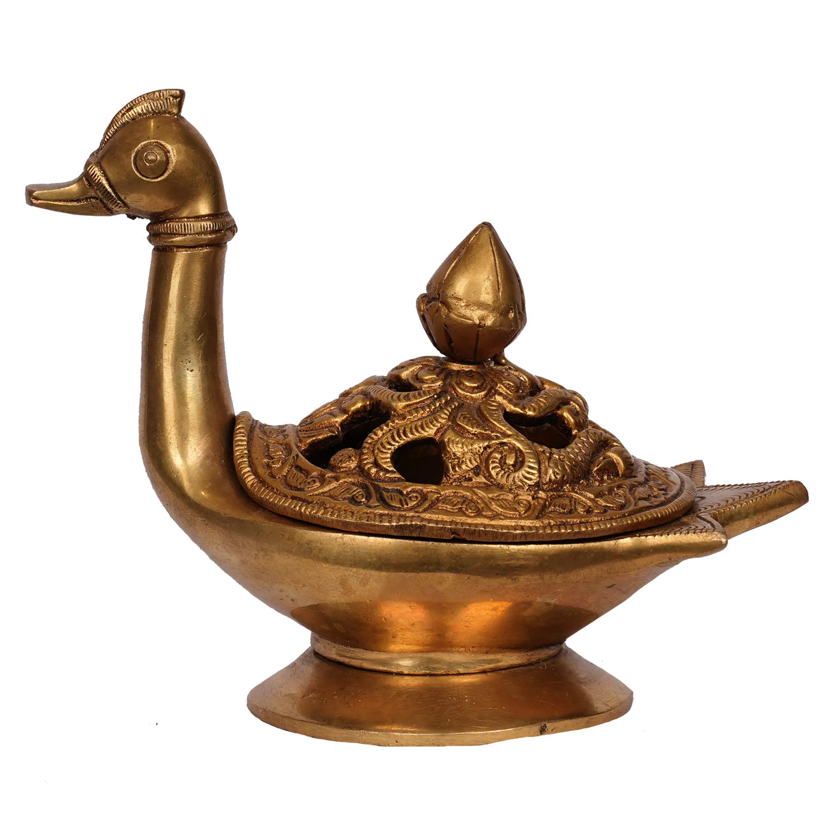 Handcrafted Brass Duck Shape Decorative Idol – 5