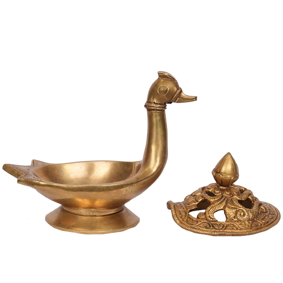 Handcrafted Brass Duck Shape Decorative Idol – 5