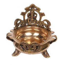 Handcrafted Brass Ganesha Urli – 7