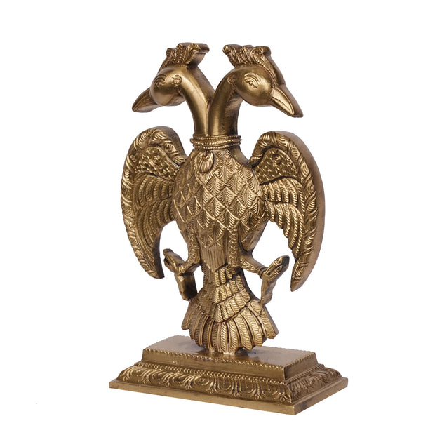 Handcrafted Bronze Gandaberunda Idol – 7" Height