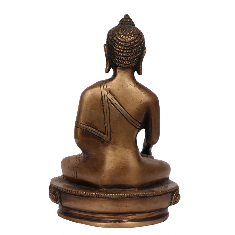 Handcrafted Brass Sitting Buddha Idol – 7