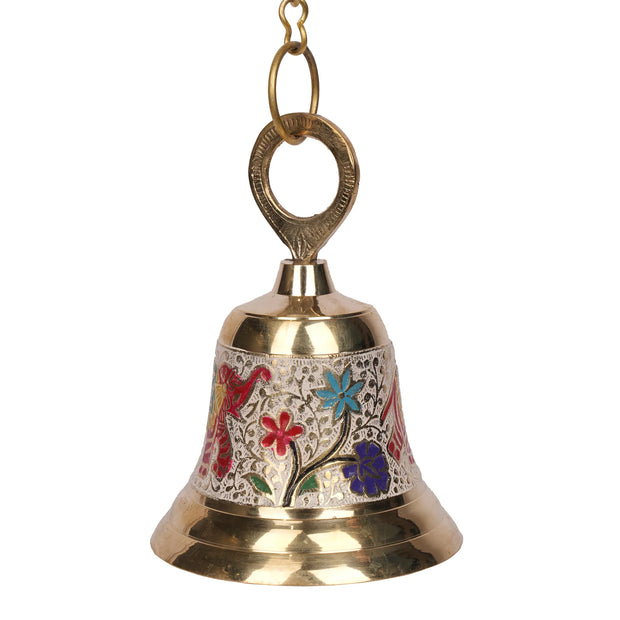 Brass Hanging Bell – 6" Height
