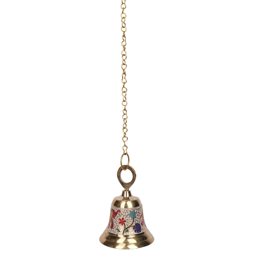 Brass Hanging Bell – 6" Height
