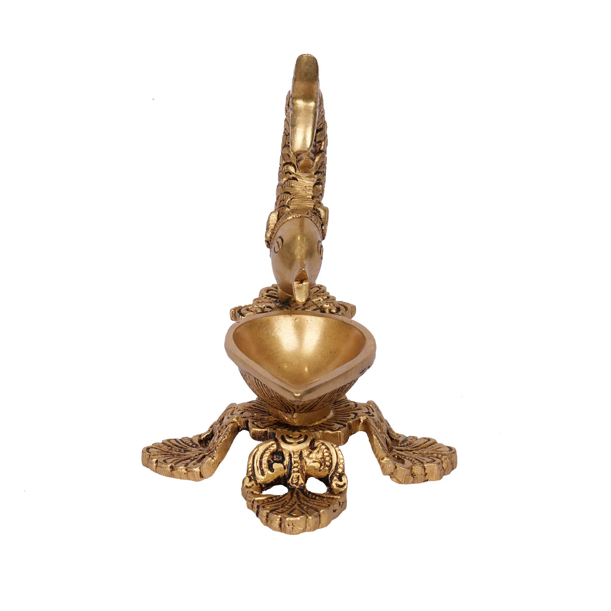 Handcrafted Brass Fish Carving Deepak – 6