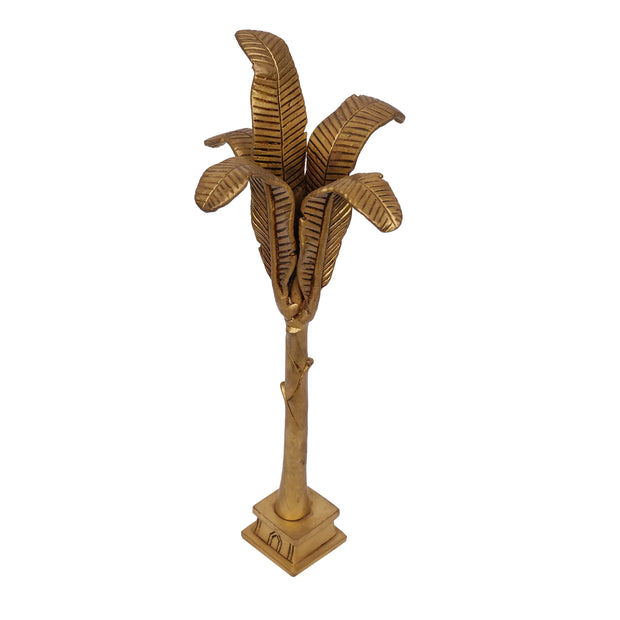 Handcrafted Brass Banana Decorative Idol – 14" Height