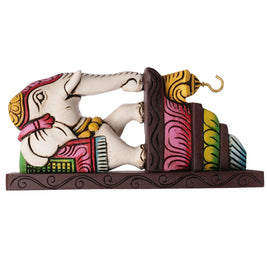 Handcrafted Elephant Wooden Bracket – 12