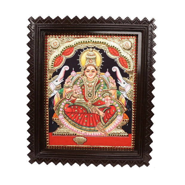 Handcrafted Gajalakshmi Tanjore Painting
