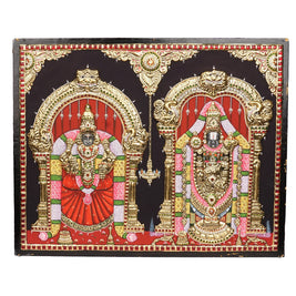 Tanjore Balaji Padmavathi Painting with 22K Gold Foil – 16 × 20 Inches
