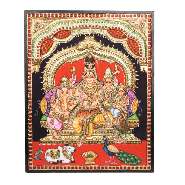 Handcrafted Tanjore Painting of Shiva