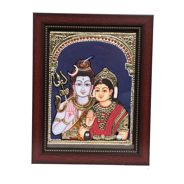 Tanjore Shiva Parvati Painting