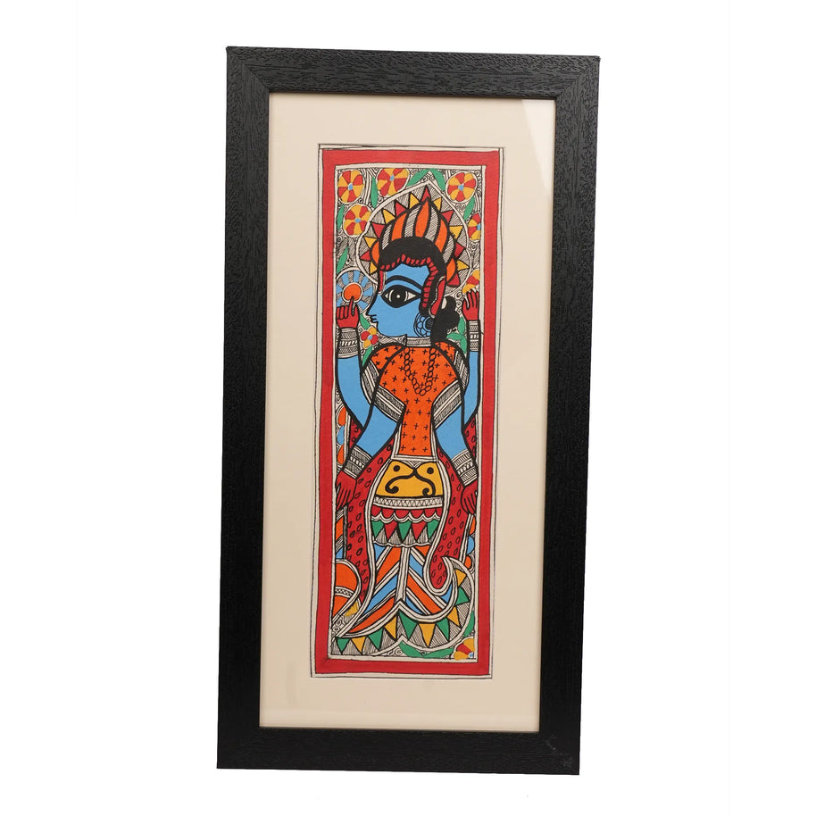 Madhubani Painting – Traditional Fish & Half Artwork