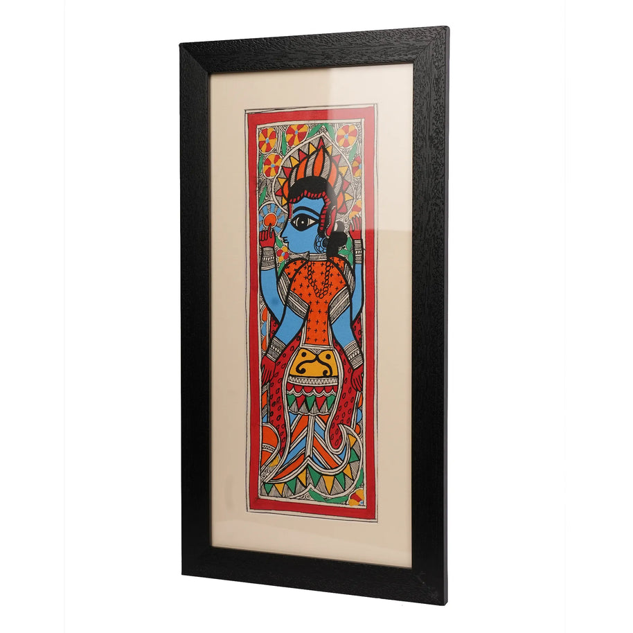 Madhubani Painting – Traditional Fish & Half Artwork