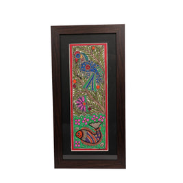 Traditional Madhubani Bird & Fish  Painting